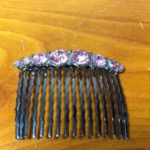 Pink Stone Hair Clip